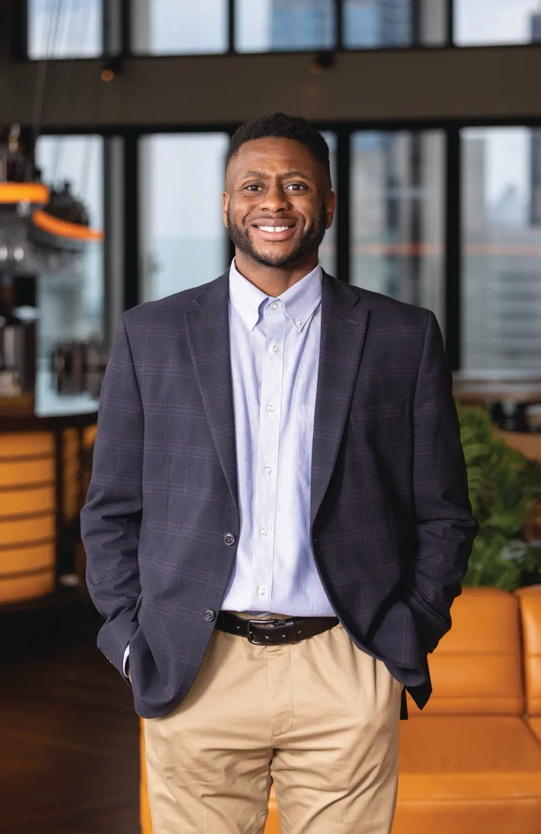 Profile portrait for the Charlotte Business Journal 40 Under 40 Awards, May 2025