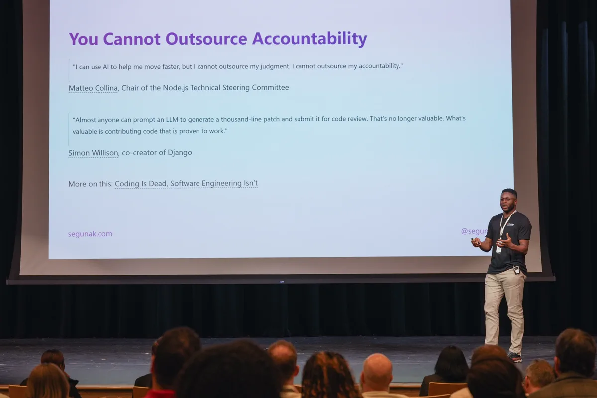 Speaking at the Microsoft Charlotte AI Engineering Summit, March 2026