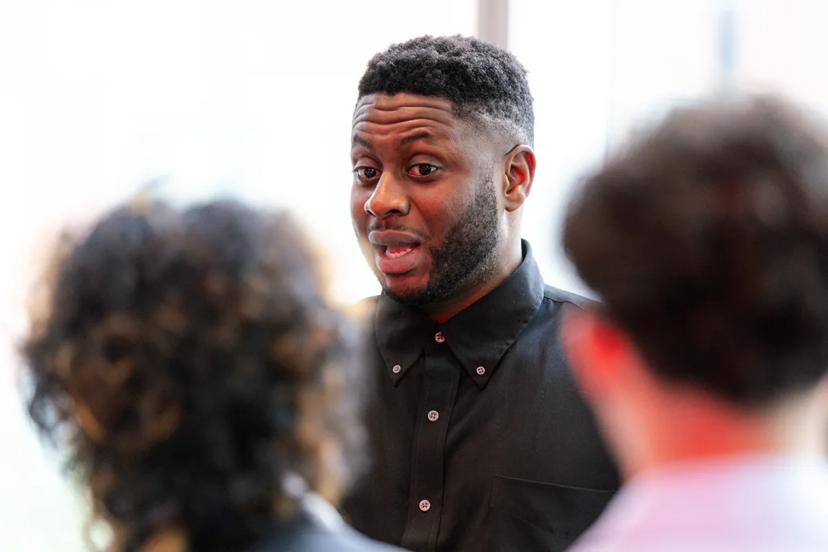 Networking with students after speaking at SEO TechDevCon in NYC, July 2026