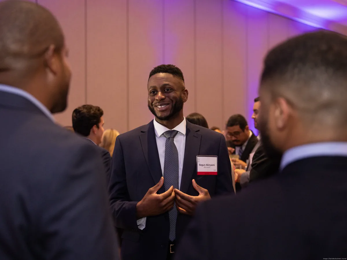 At the Charlotte Business Journal 40 Under 40 Awards, May 2025